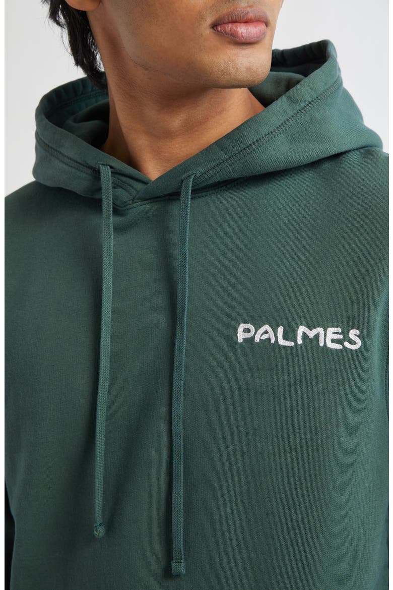 Tower Graphic Hoodie, Alternate, color, DARK GREEN