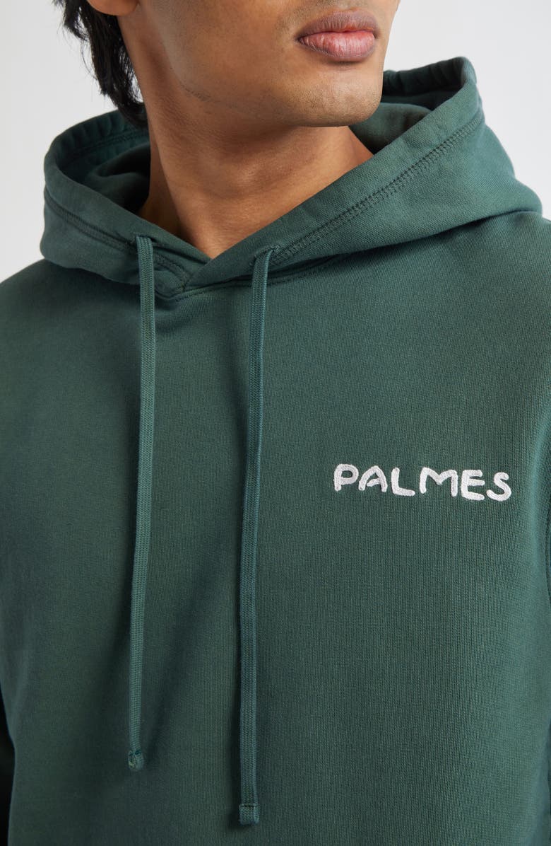 PALMES Tower Graphic Hoodie, Alternate, color, Dark Green