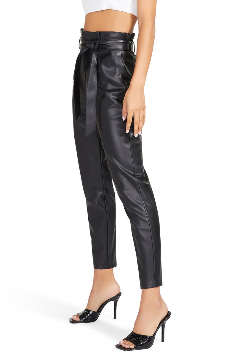 BB Dakota by Steve Madden BB Dakota Skin in the Game Faux Leather Pants, Alternate, color,