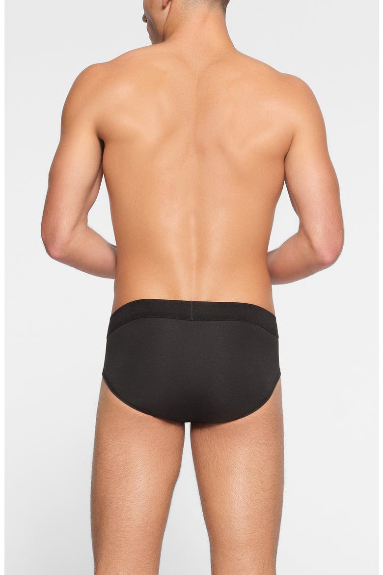 3-Pack Cotton & Modal Blend Briefs, Alternate, color, ONYX