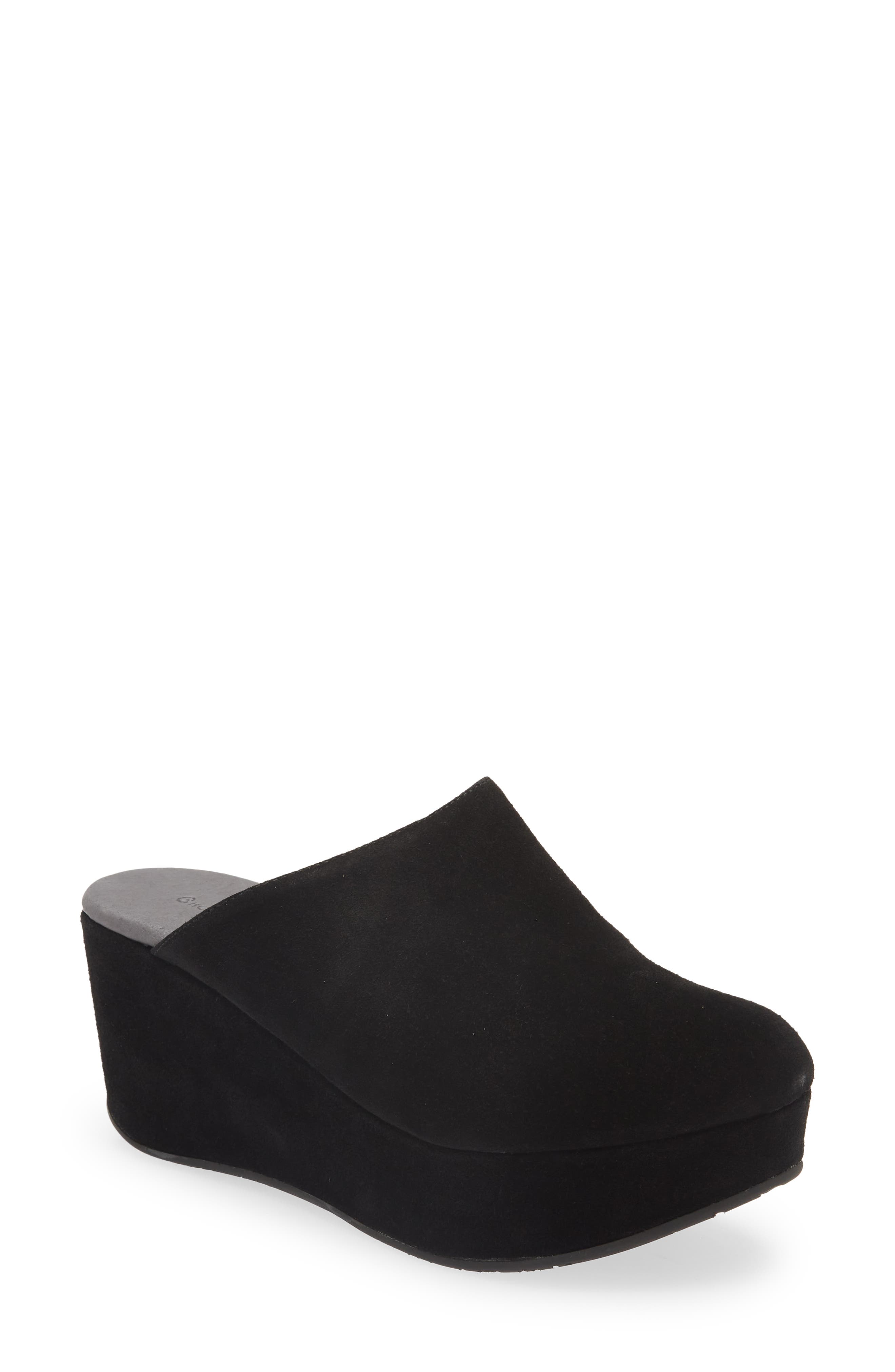 Chocolat Blu Yoma Platform Clog, Main, color, Black Suede