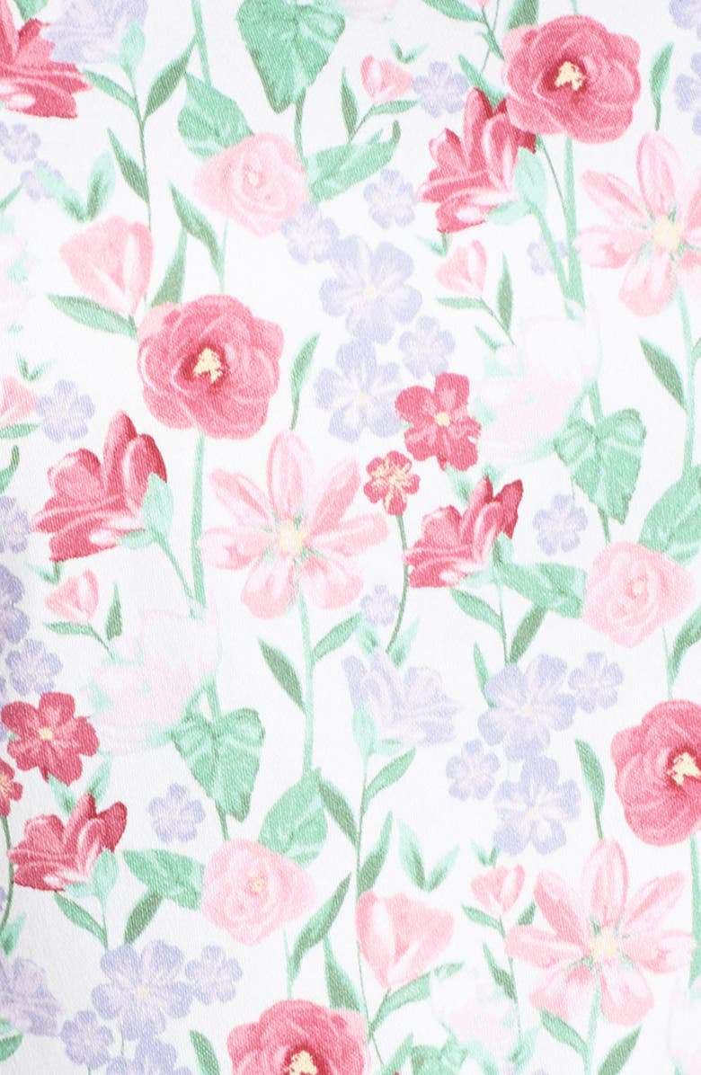 Gal Meets Glam Collection Packed Bouquet Print Stretch Cotton Dress, Alternate, color,