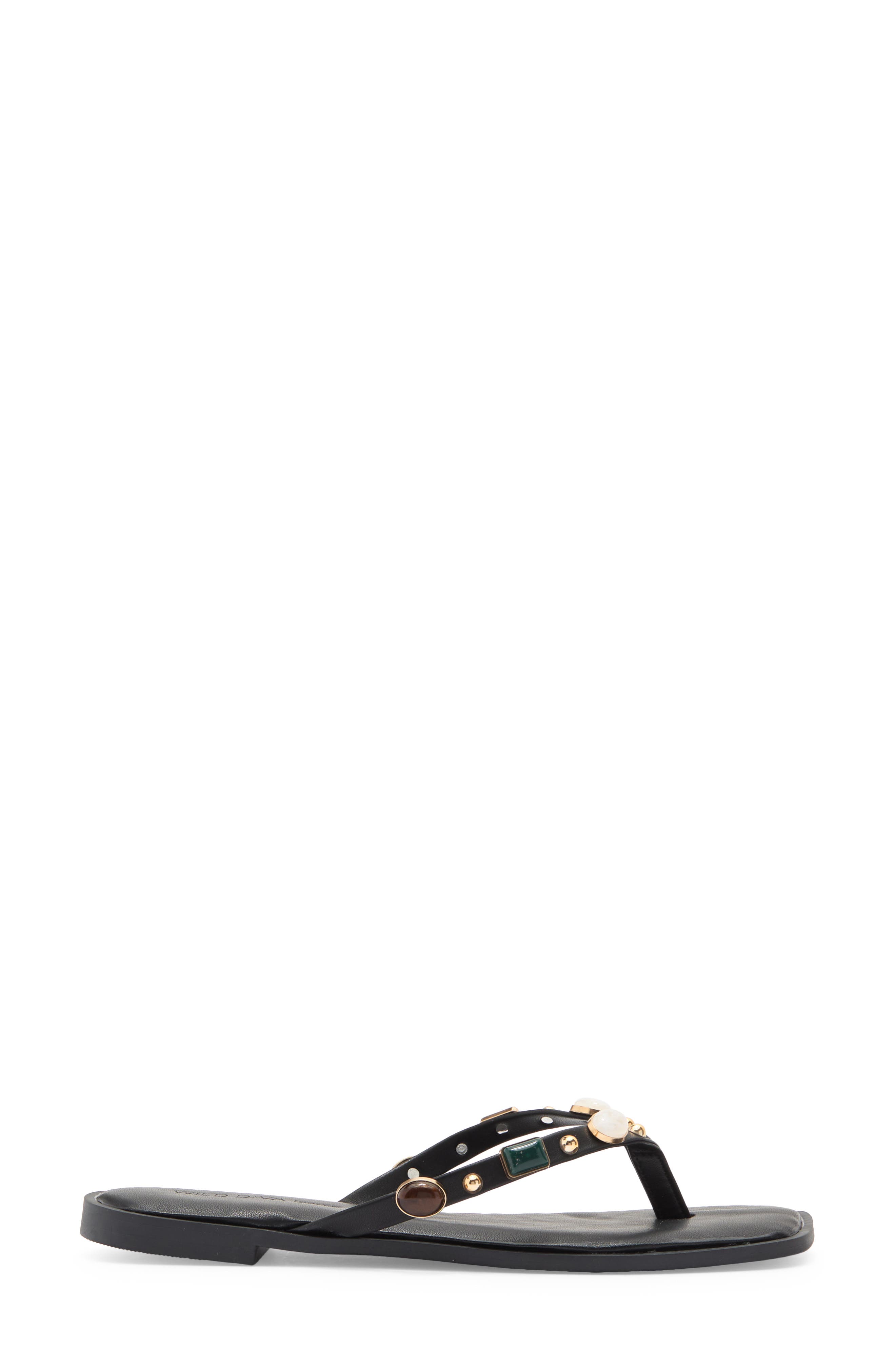 Cyra Flip Flop, Alternate, color, BLACK