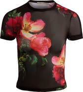 Alice + Olivia Tess Floral Mesh T-Shirt