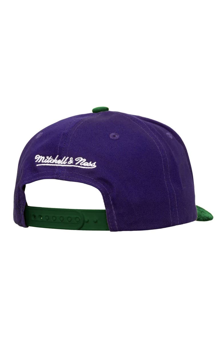 Mitchell & Ness Men's Mitchell & Ness Purple/Green Milwaukee Bucks May Flowers Adjustable Hat, Alternate, color, Purple