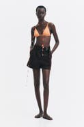 H&M Belted Denim Shorts
