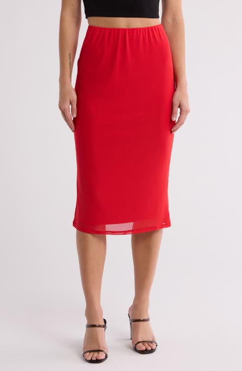 Lynch Mesh Midi Skirt (Regular & Plus)