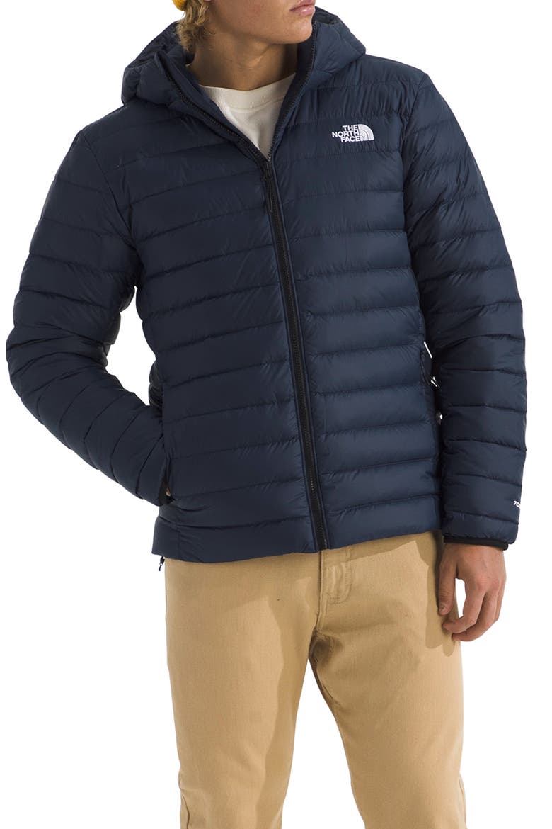 Classic 700 Fill Power Down Hooded Jacket, Main, color, SUMMIT NAVY
