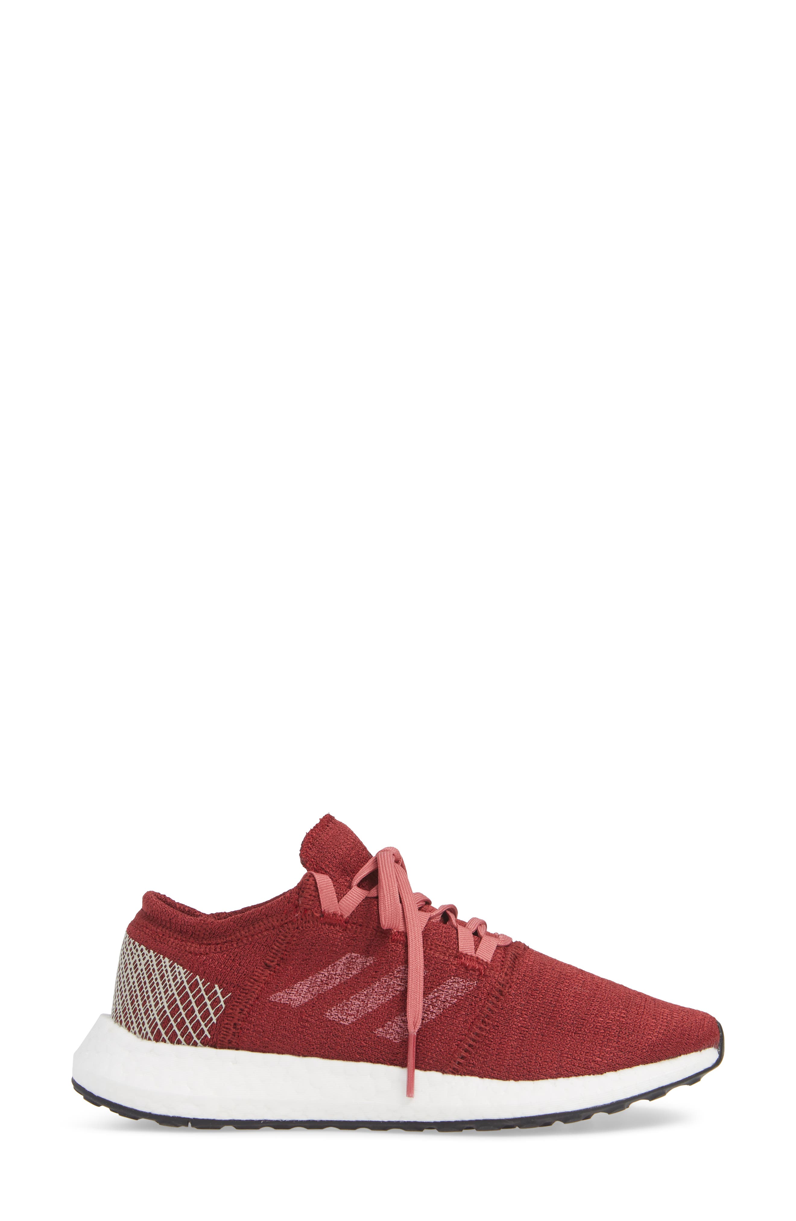 PureBoost X Element Knit Running Shoe, Alternate, color, NOBLE MAROON/ MAROON/ BROWN