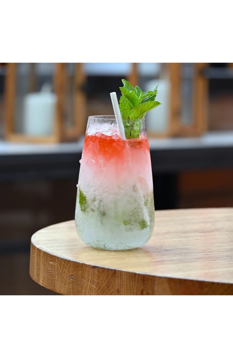 Luigi Bormioli Talismano Set of 4 Beverage Highball Glasses, Alternate, color, Clear