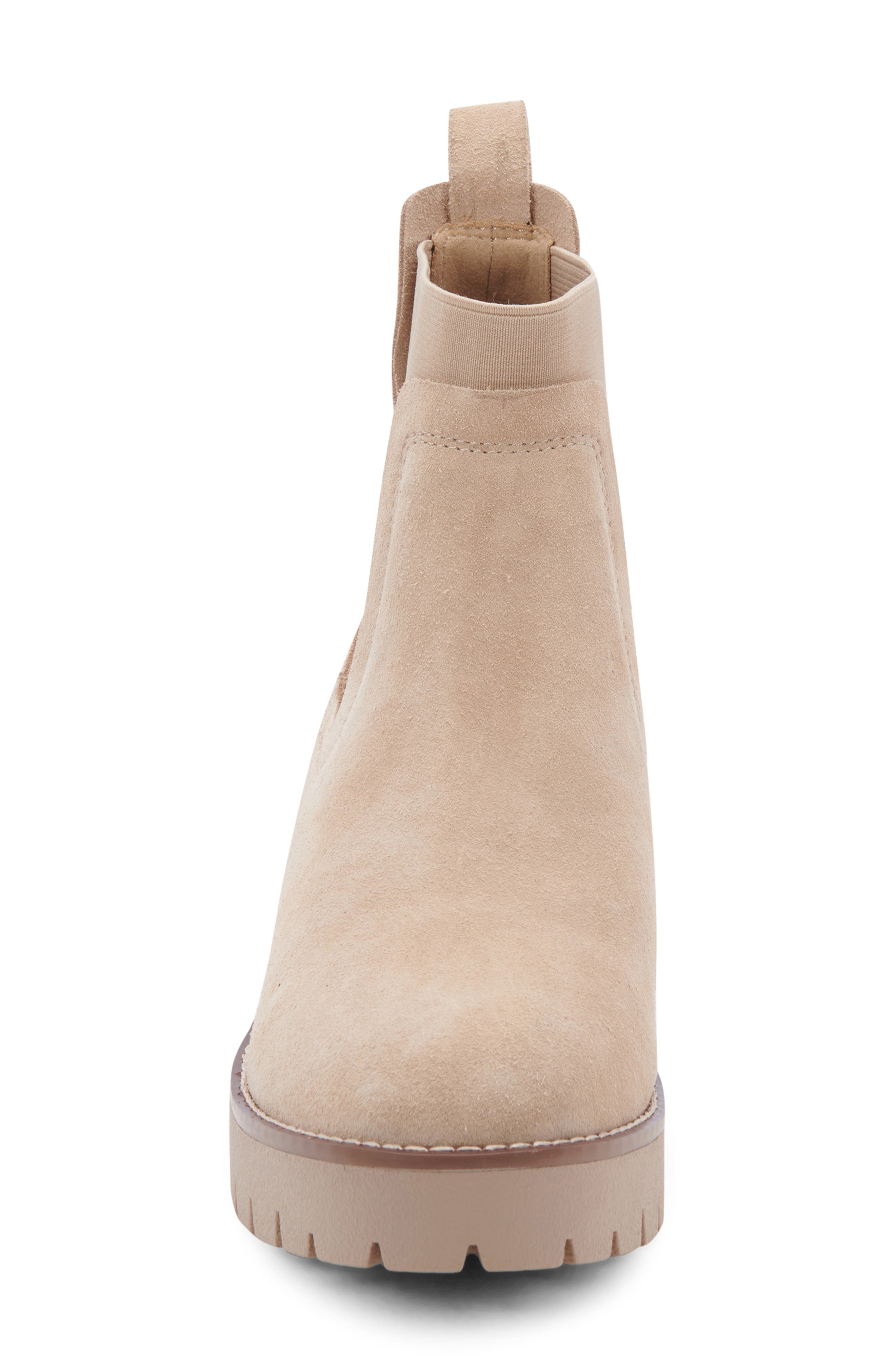 Dyme Waterproof Chelsea Boot, Alternate, color, SAND SUEDE