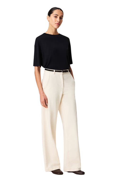 Another Tomorrow Carpenter Denim Pant In Metallic