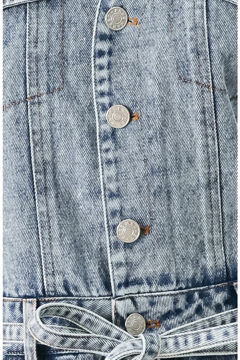 V-Neck Denim Romper, Alternate, color, LIGHT INDIGO