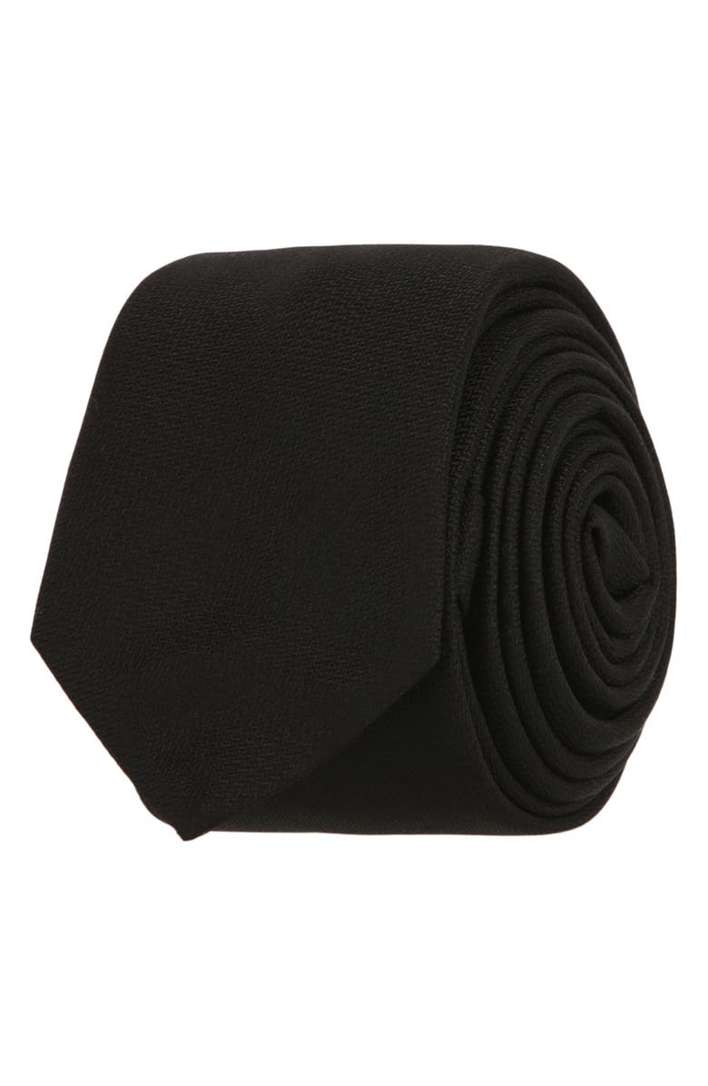 Givenchy Solid Silk Tie, Main, color, 
