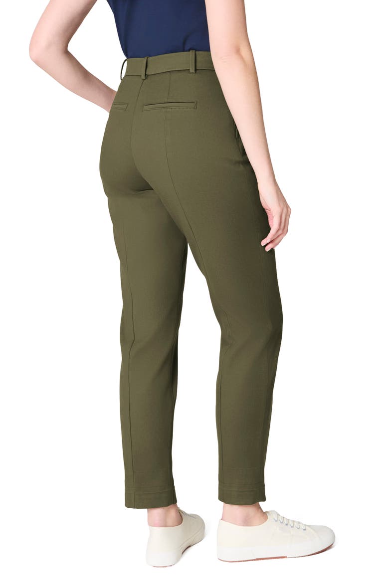SPANXsupersmooth™ Stretch Twill Straight Leg Pant, Alternate, color, DARK PINE