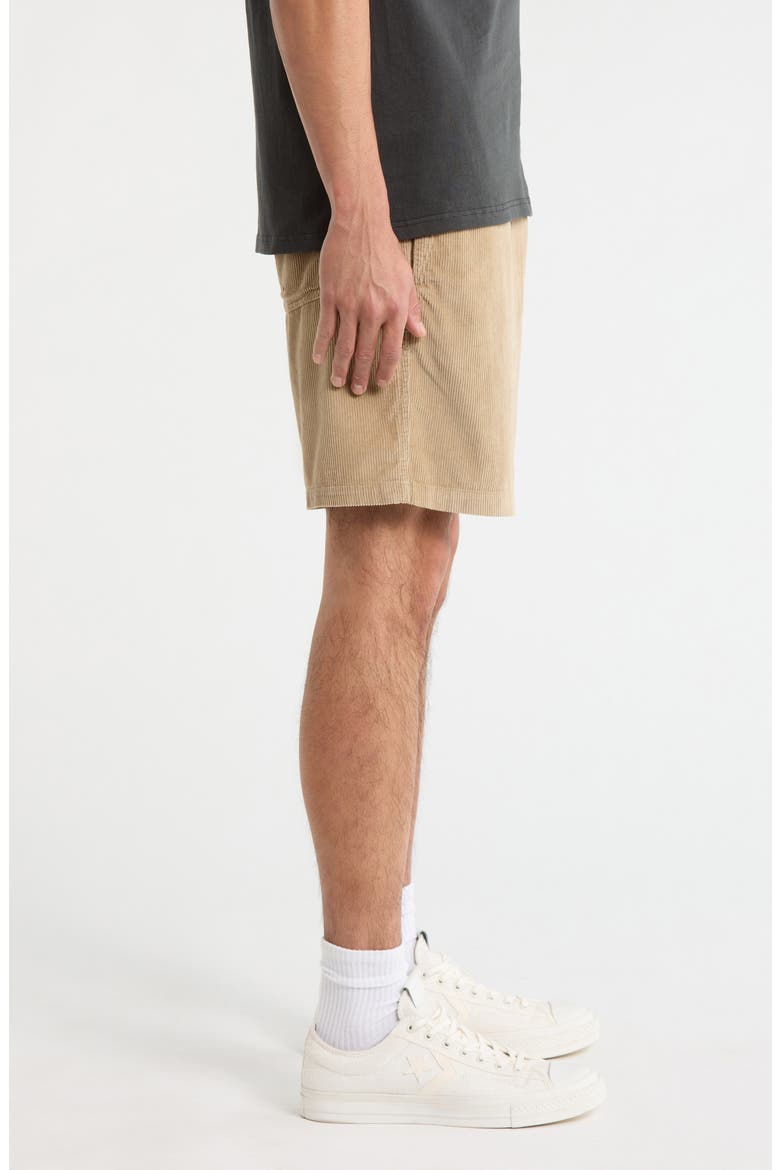 Yuma Cotton Corduroy Drawstring Shorts, Alternate, color, STONE
