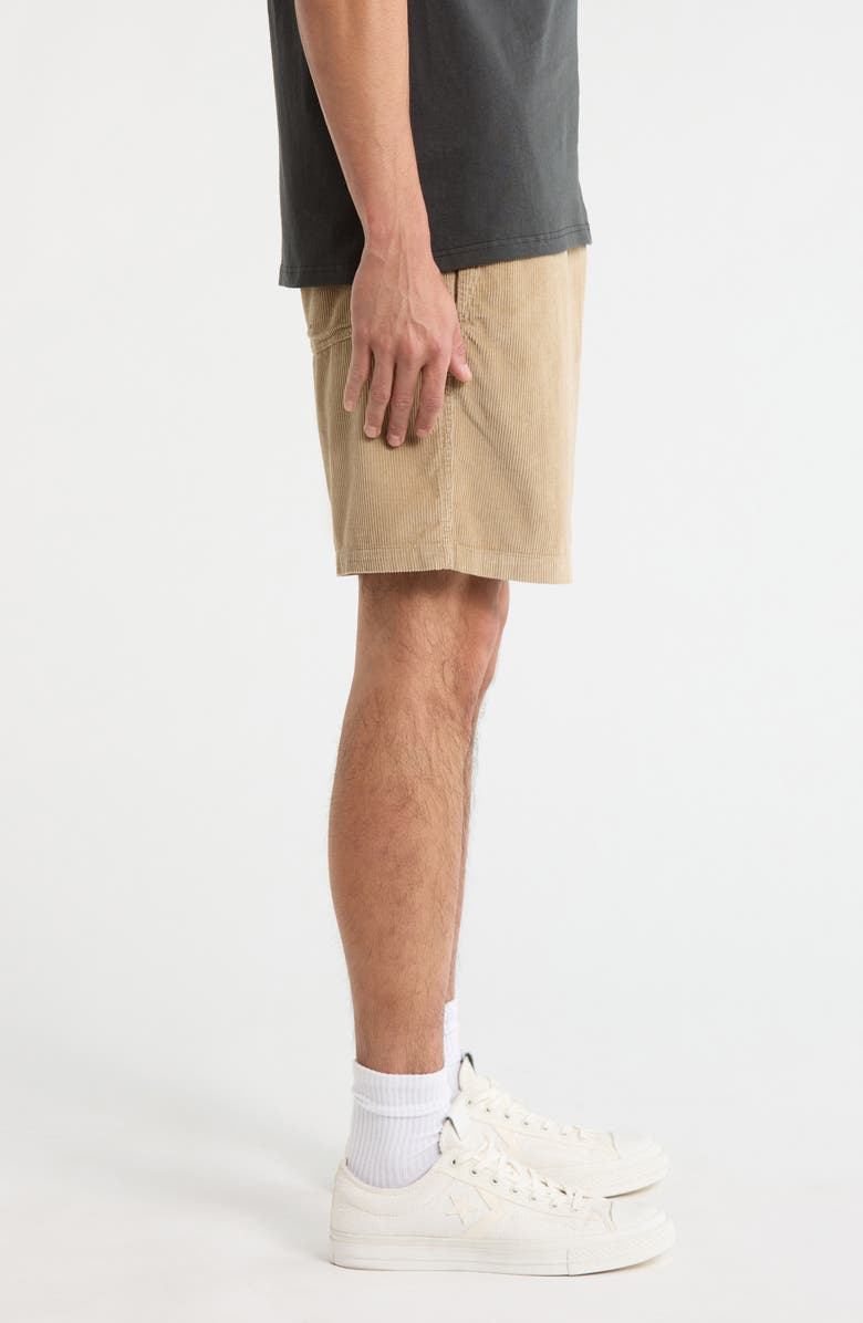 Seager Co Yuma Cotton Corduroy Drawstring Shorts, Alternate, color, Stone