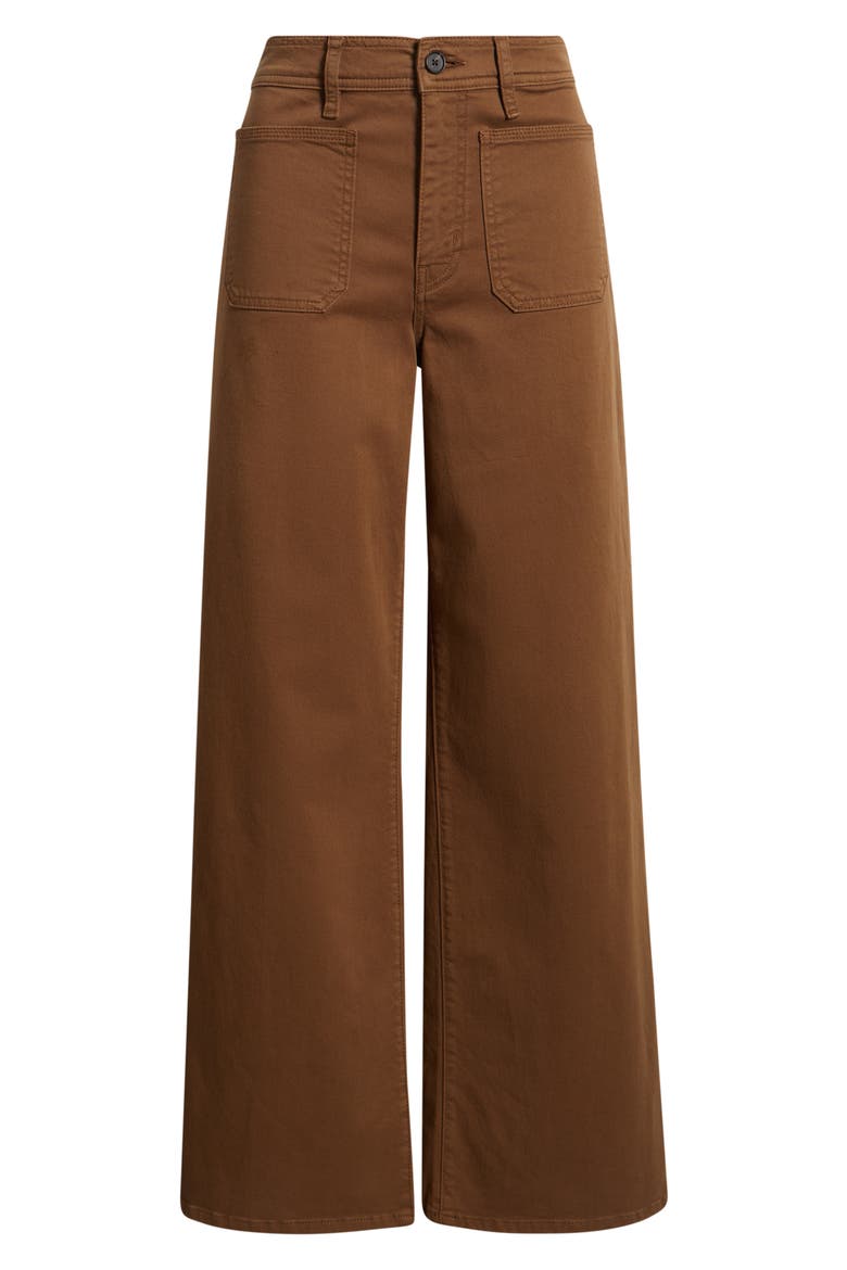 Le Slim Palazzo Harbor Pocket High Waist Wide Leg Jeans, Alternate, color, LEDGER