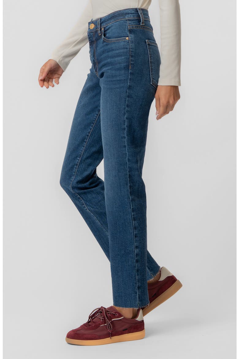 Reese High Waist Ankle Straight Leg Jeans, Alternate, color, FAIRNESS