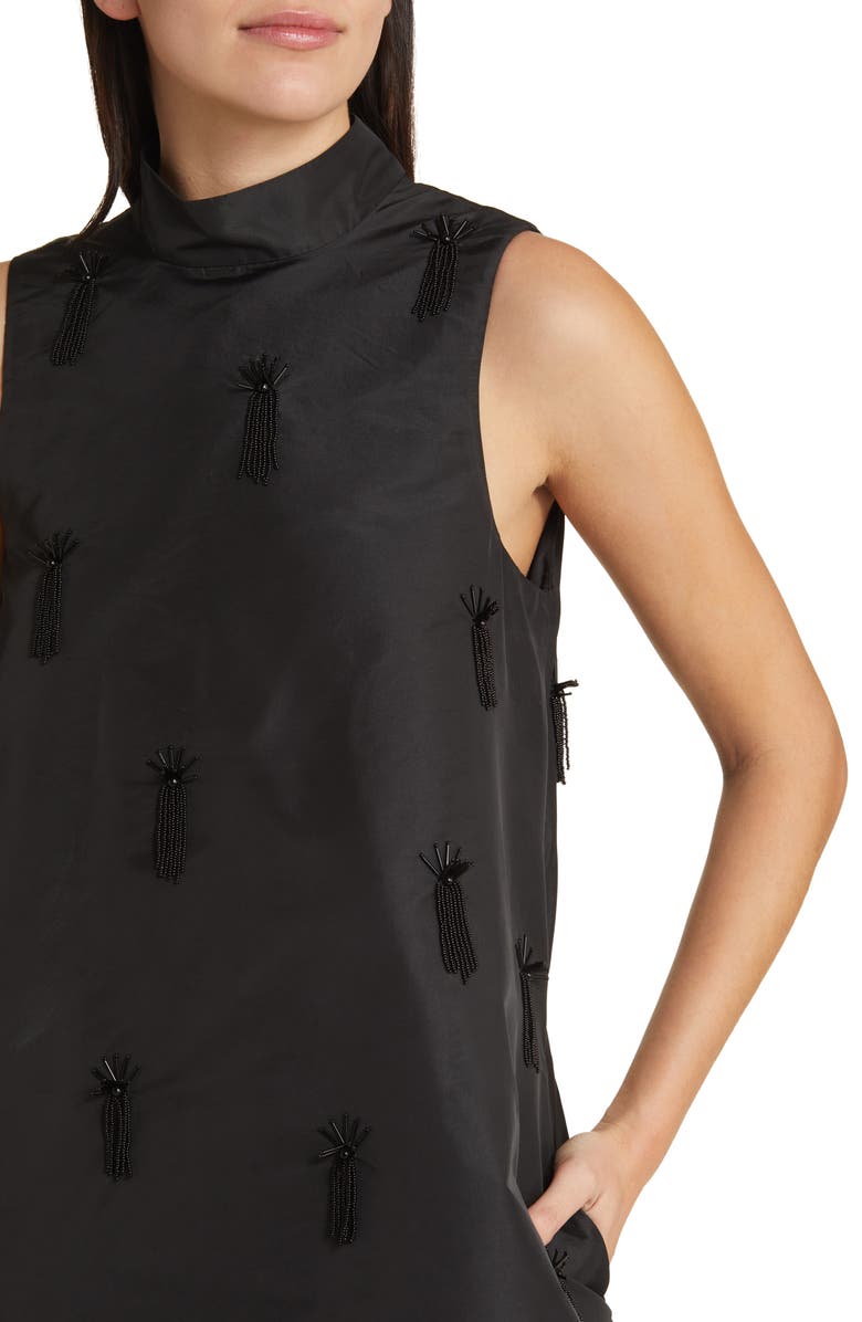 COS Beaded Halter Neck Shift Dress, Alternate, color,