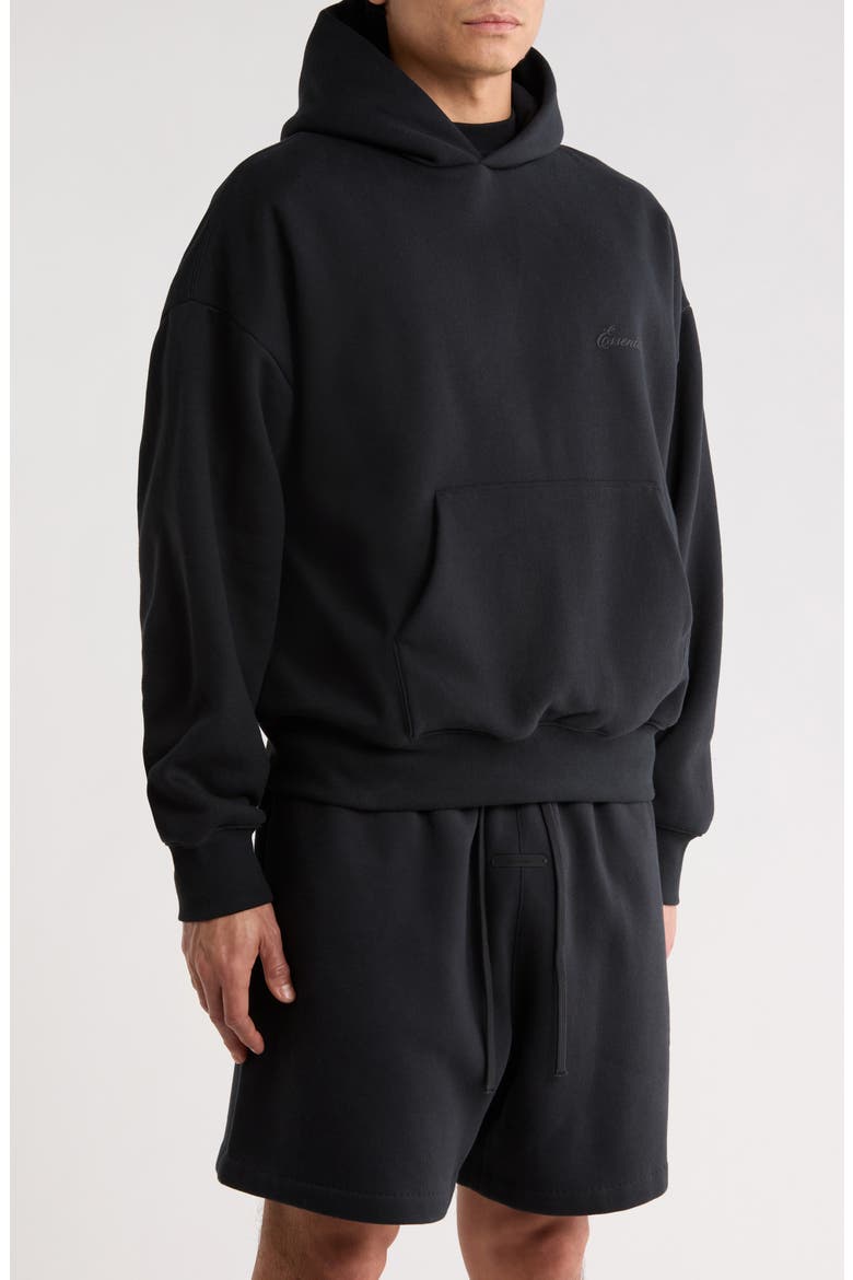 Classic Cotton Blend Hoodie, Alternate, color, VINTAGE BLACK