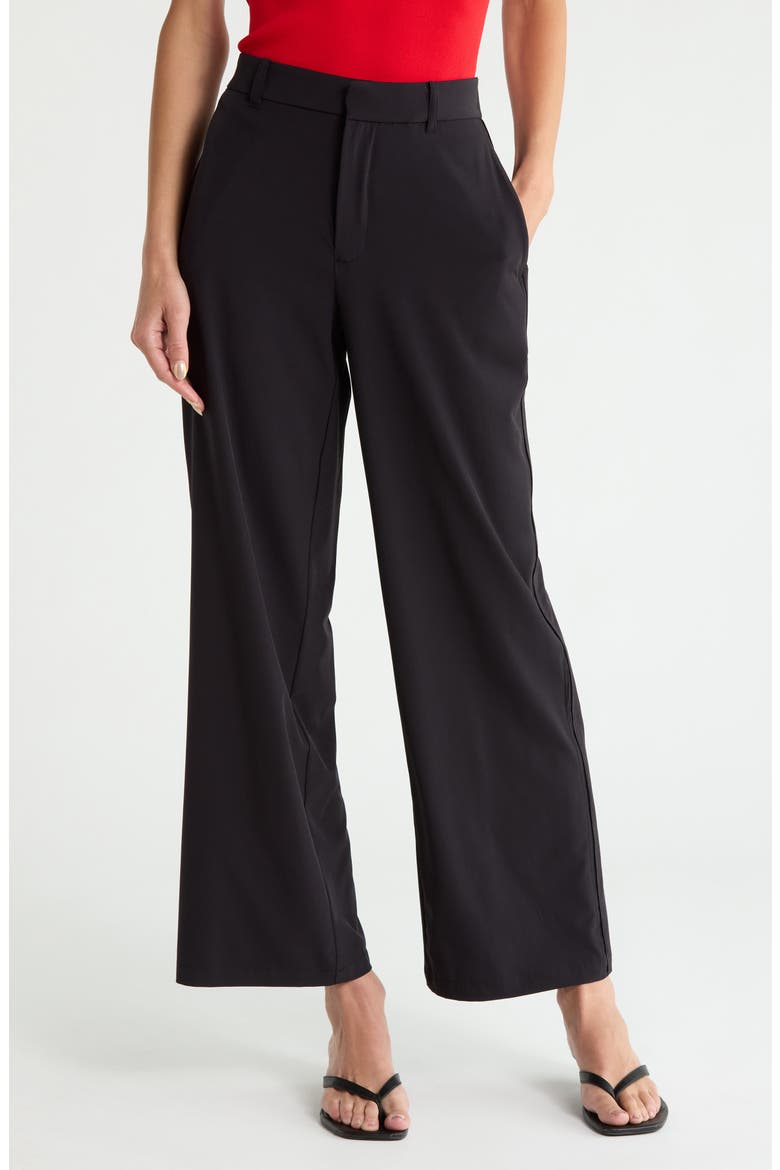Wide Leg Pants, Main, color, BLACK