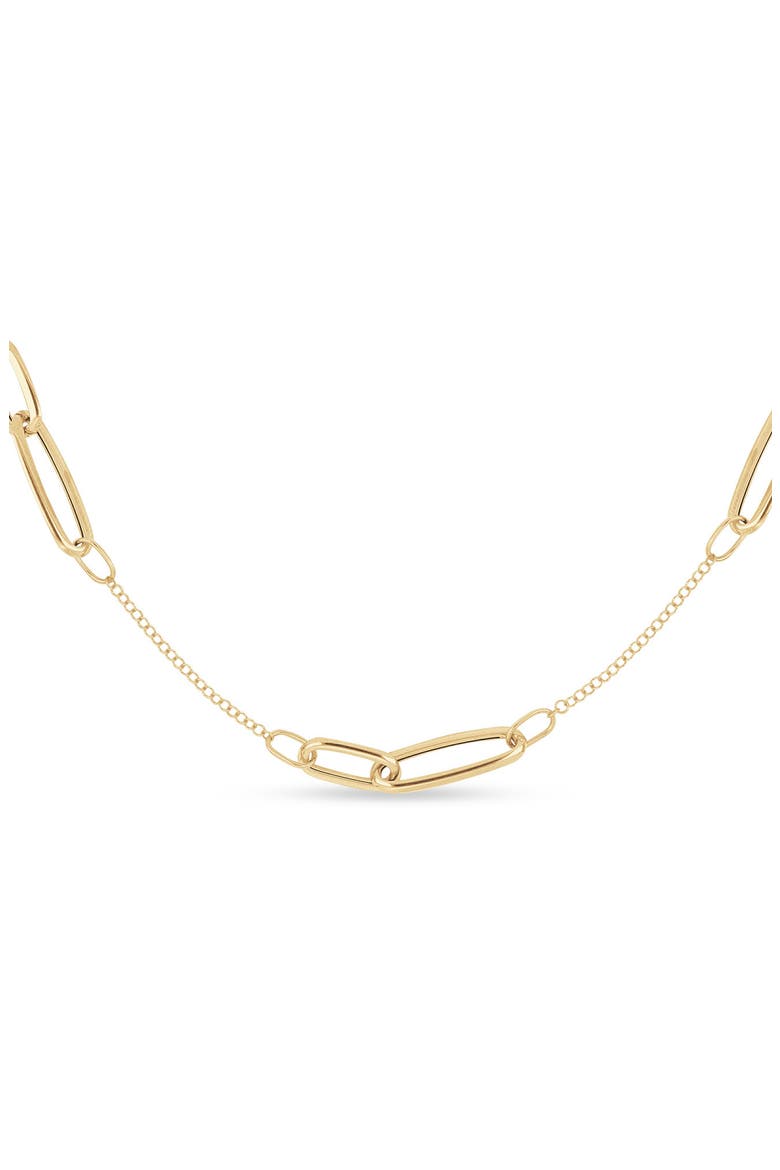 14k Gold Link Chain Necklace, Alternate, color, 14KY