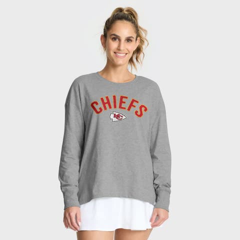 Women's Fanatics Heather Gray Kansas City Chiefs Hometown Legacy Long Sleeve T-Shirt