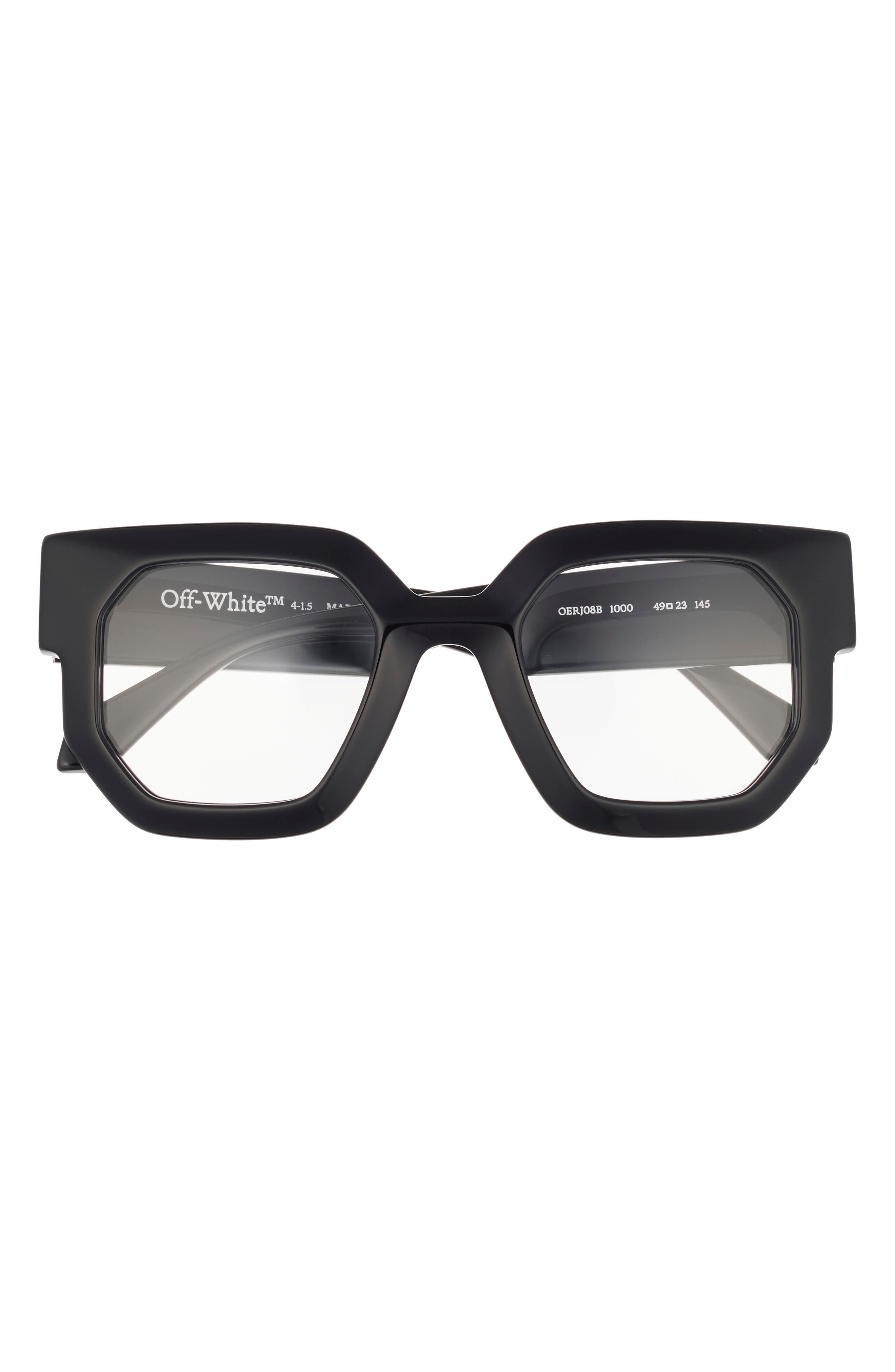 Off-White 49mm Square Reading Glasses