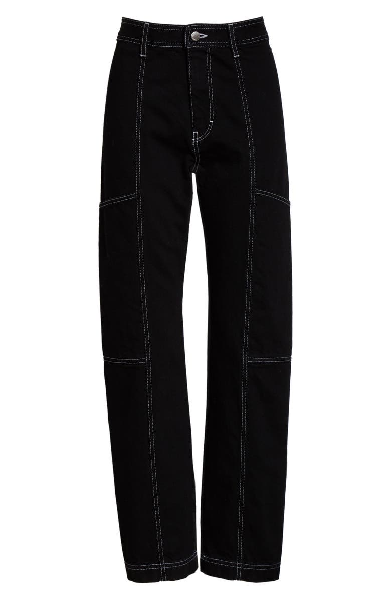 Simon Miller Paneled Straight Leg Jeans, Alternate, color, 