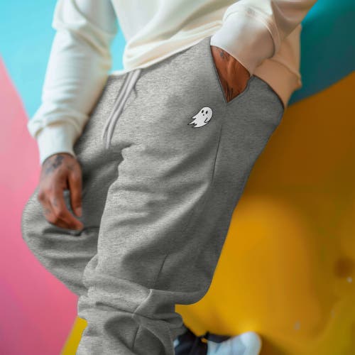 Dalix Mens Ghost Fleece Jogger Sweatpants In Athletic Heather