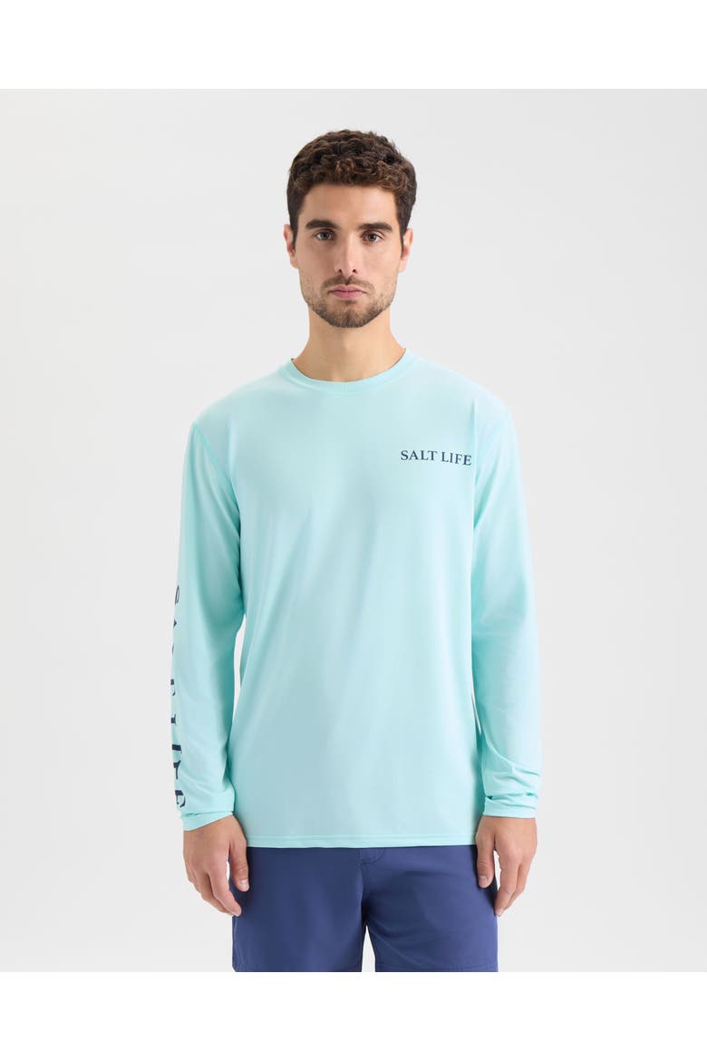 On Holiday SLX Performance Long Sleeve, Main, color, Light Aruba Heather