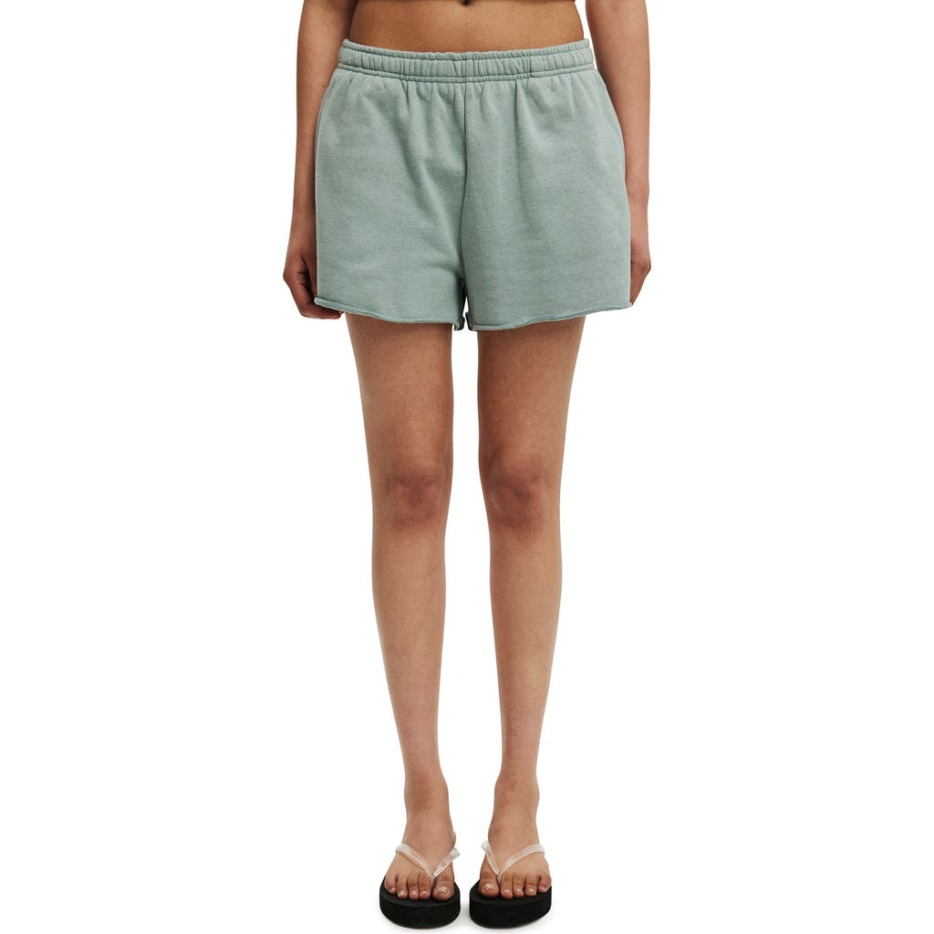 Cotton On Classic Fleece Mini Short In Green