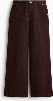 H&M Wide Twill Trousers
