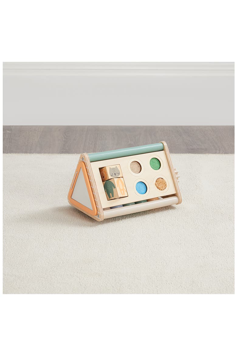 Tiny Triangle Wooden Activity Board, Alternate, color, NATURAL WOOD