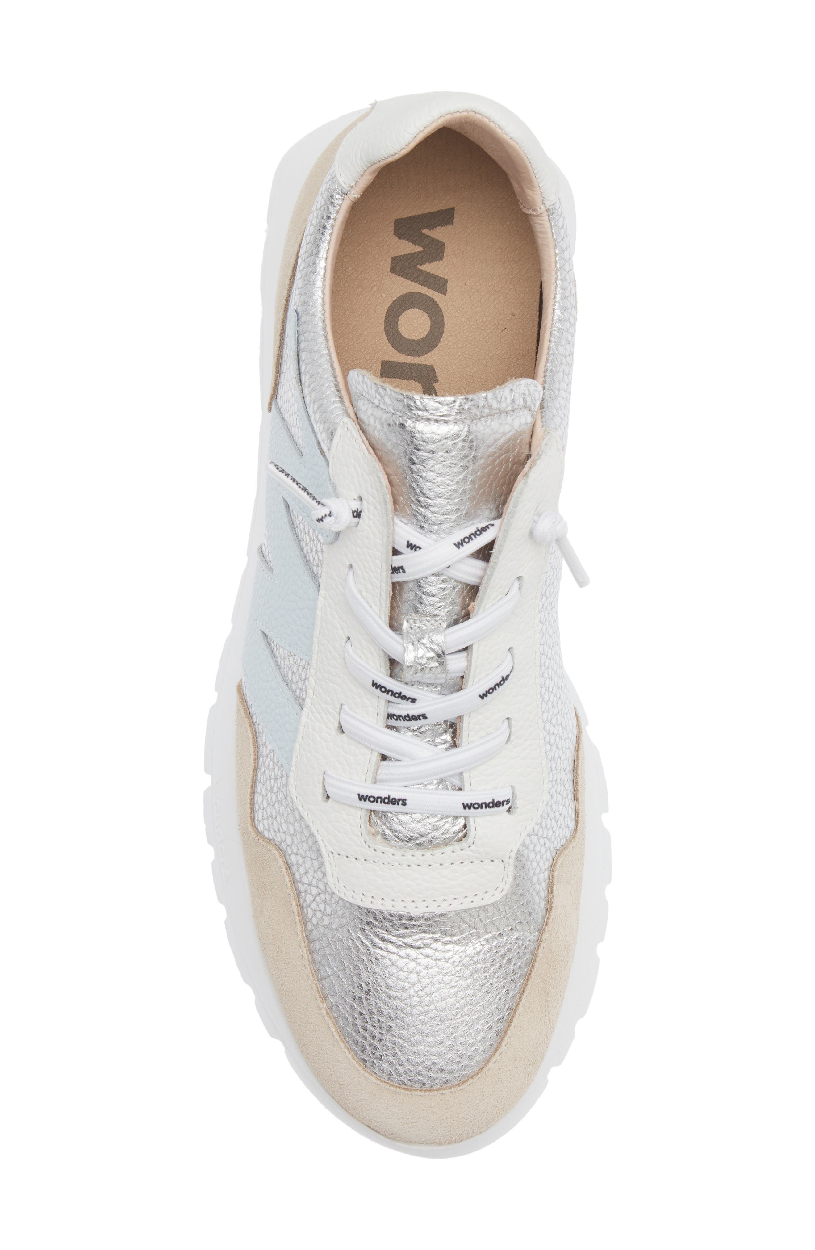 Wonders Platform Sneaker, Alternate, color, Plata/ Aura