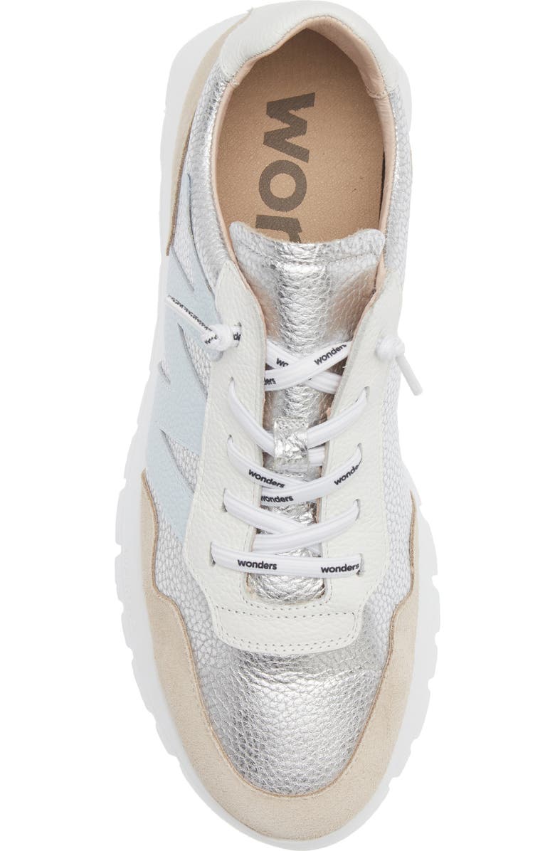 Wonders Platform Sneaker, Alternate, color, Plata/ Aura