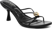Nicole Miller Rolled Strap Heeled Sandal