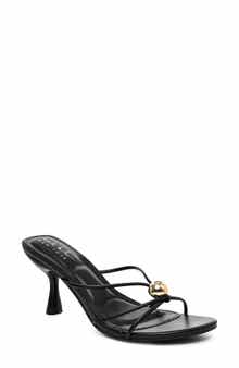 Rolled Strap Heeled Sandal