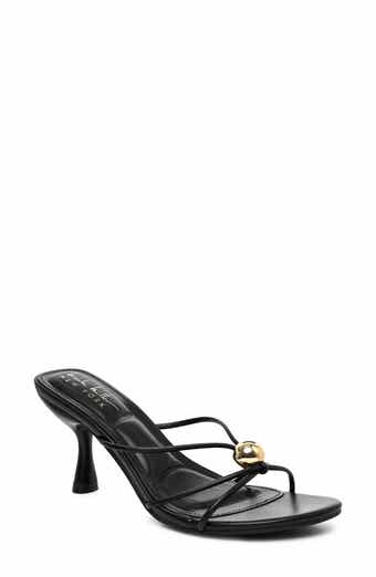 Rolled Strap Heeled Sandal