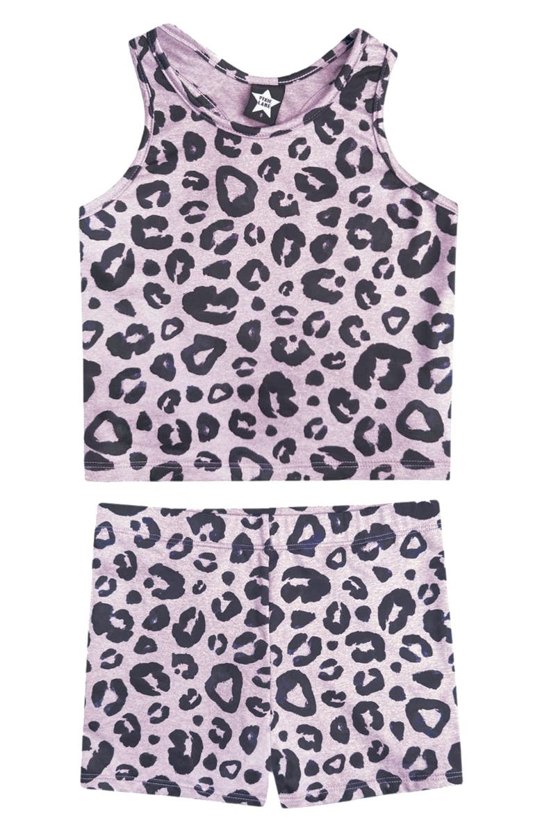 PixieLane Kids' Cropped Tank & Shorts Set, Main, color,