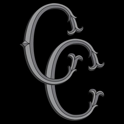 Crooks & Castles Black Initials Logo  Graphic T-shirt In Black