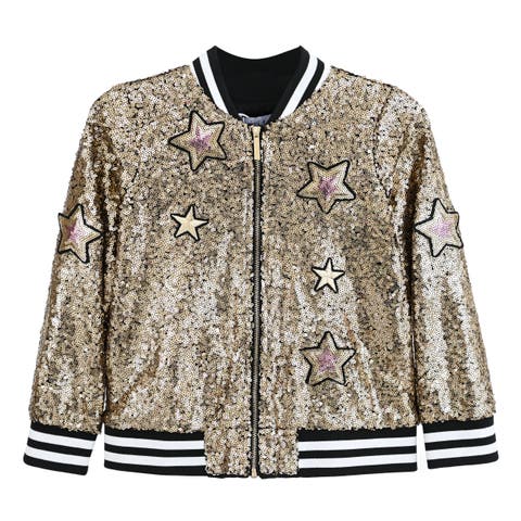 Sequin Bomber Jacket