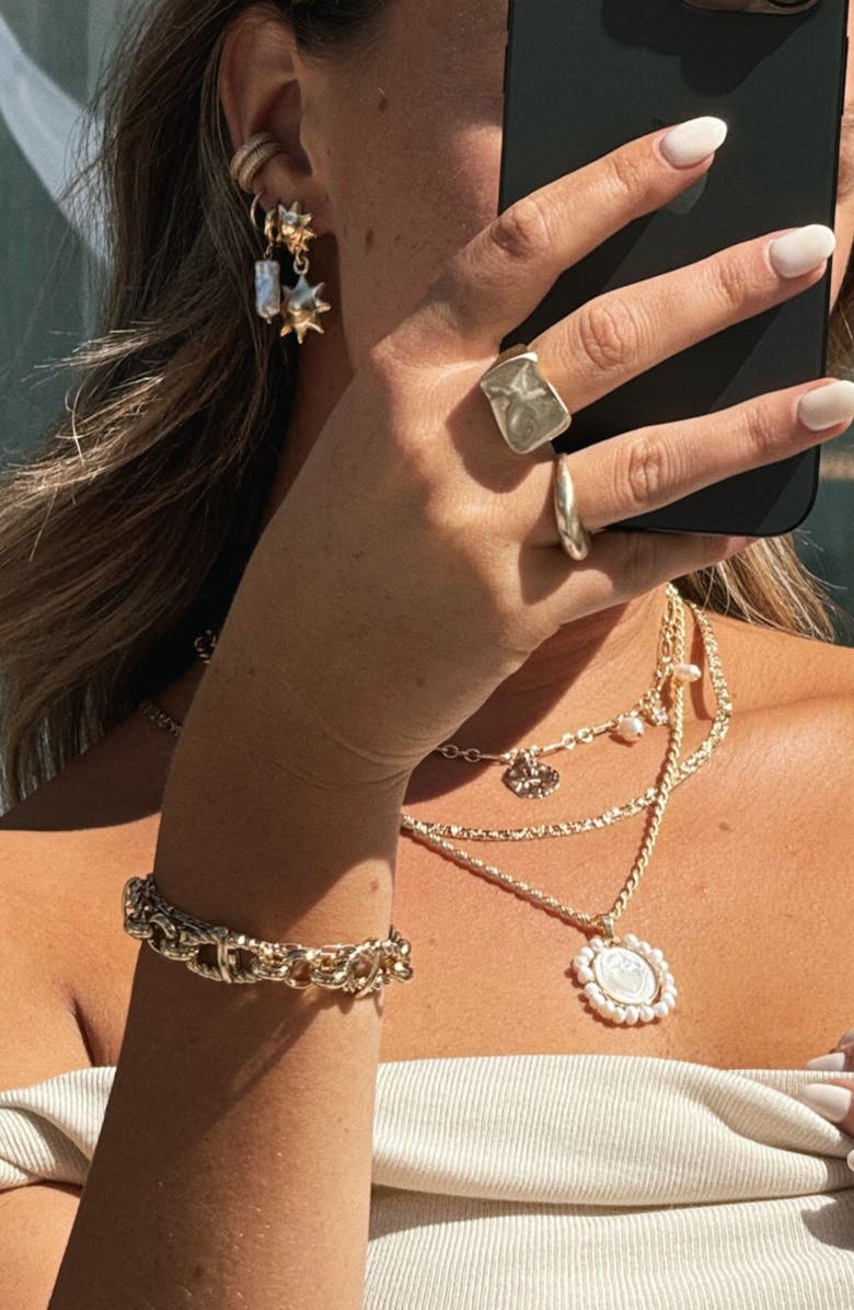 Child of Wild Solana Drop Earrings, Alternate, color, Gold