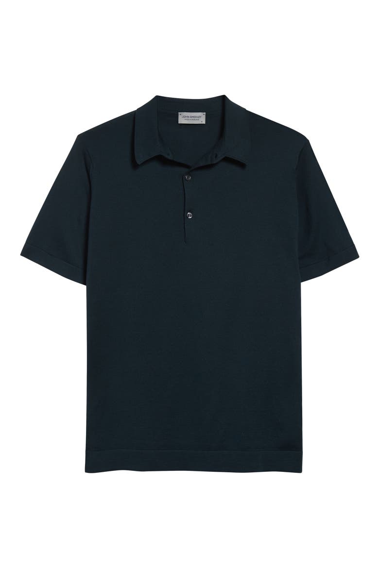 Mycroft Cotton Polo Sweater, Alternate, color, RAINFOREST