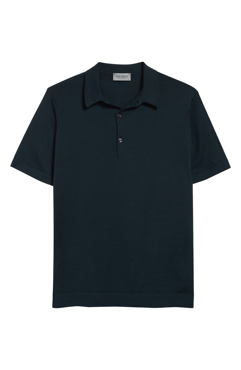 John Smedley Mycroft Cotton Polo Sweater, Alternate, color, Rainforest