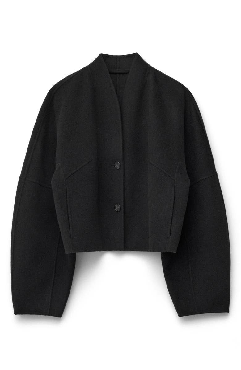 & Other Stories Double Face Wool Blend Crop Jacket, Alternate, color, 
