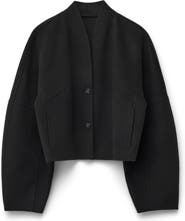 & Other Stories Double Face Wool Blend Crop Jacket