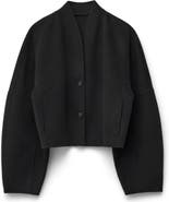 & Other Stories Double Face Wool Blend Crop Jacket