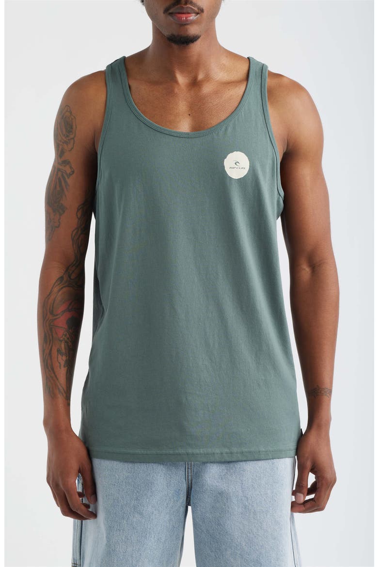 Made For Cotton Graphic Tank, Main, color, MOSS